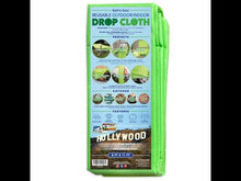 Load and play video in Gallery viewer, Safe ‘n Easy® Reusable Outdoor/Indoor Drop Cloth - 8’ x 11’ Sample