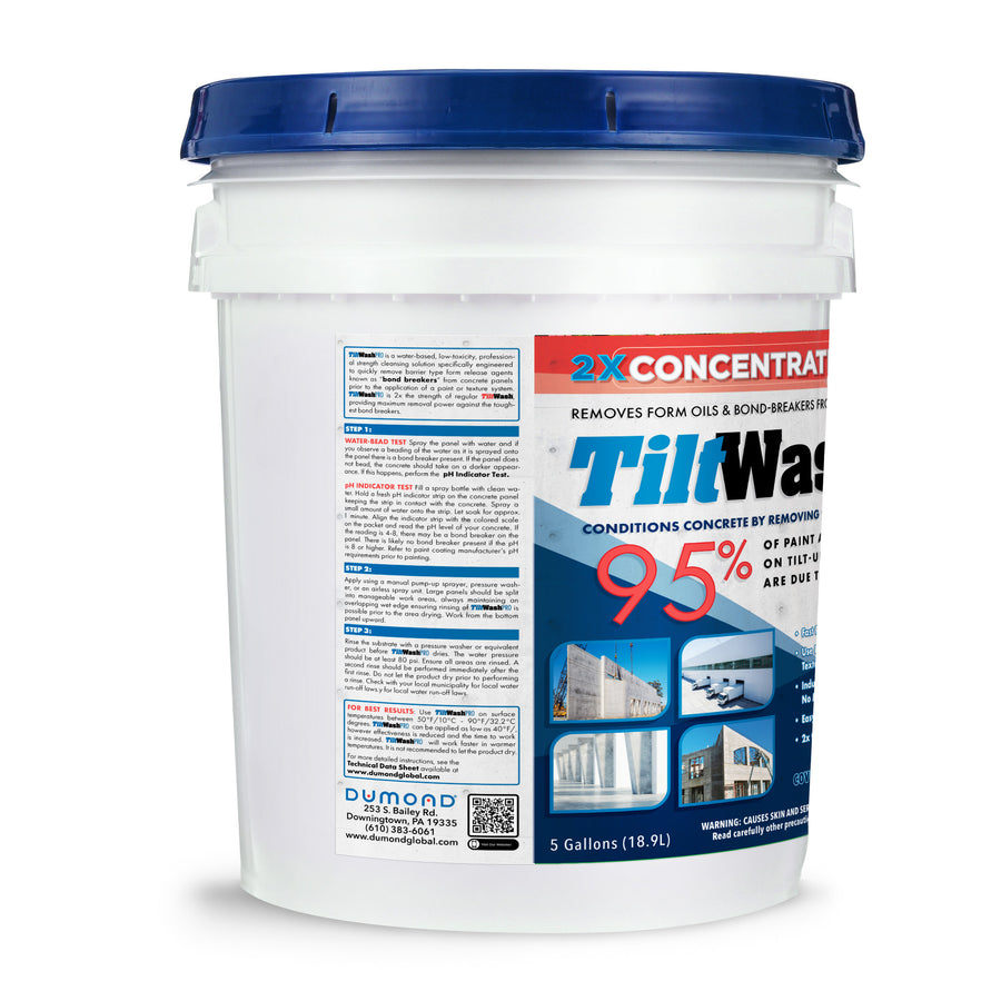Tilt Wash® PRO Limpiador de Concreto y Removedor de Adherencias - 5 Galones