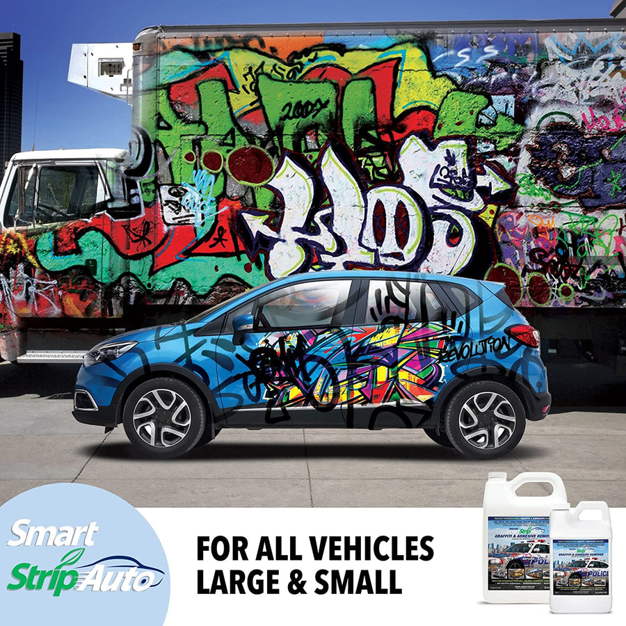 Smart Strip® Auto Graffiti & Adhesive Remover - Muestra de 1/2 Galón