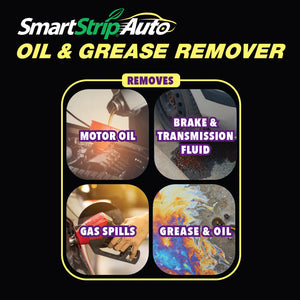 Dissolvant d'huile et de graisse pour automobiles Smart Strip®.
