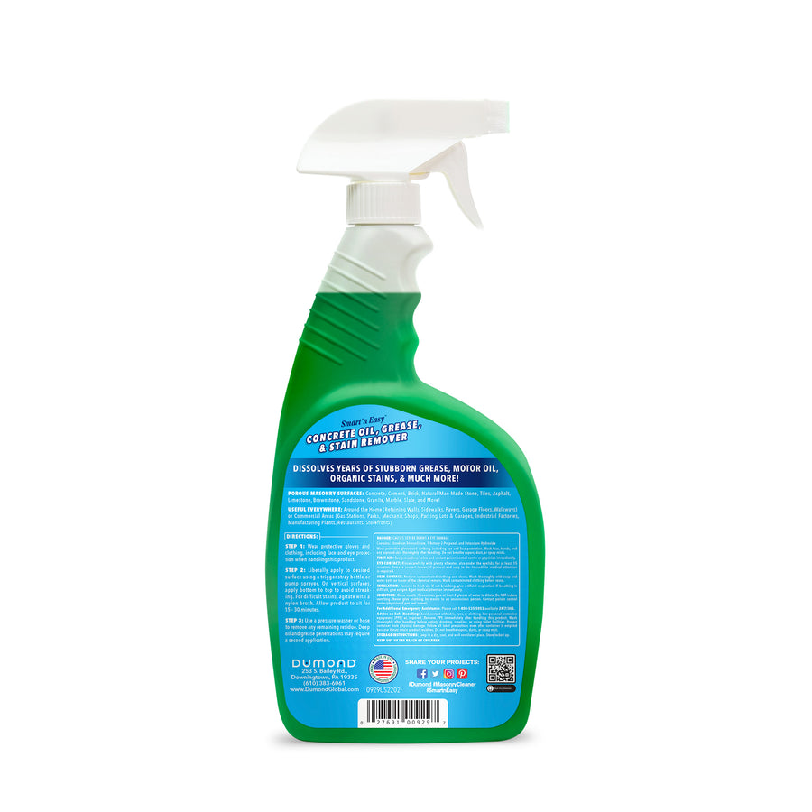 Smart 'n Easy™ Concrete Oil, Grease, & Stain Remover - échantillon de 22oz