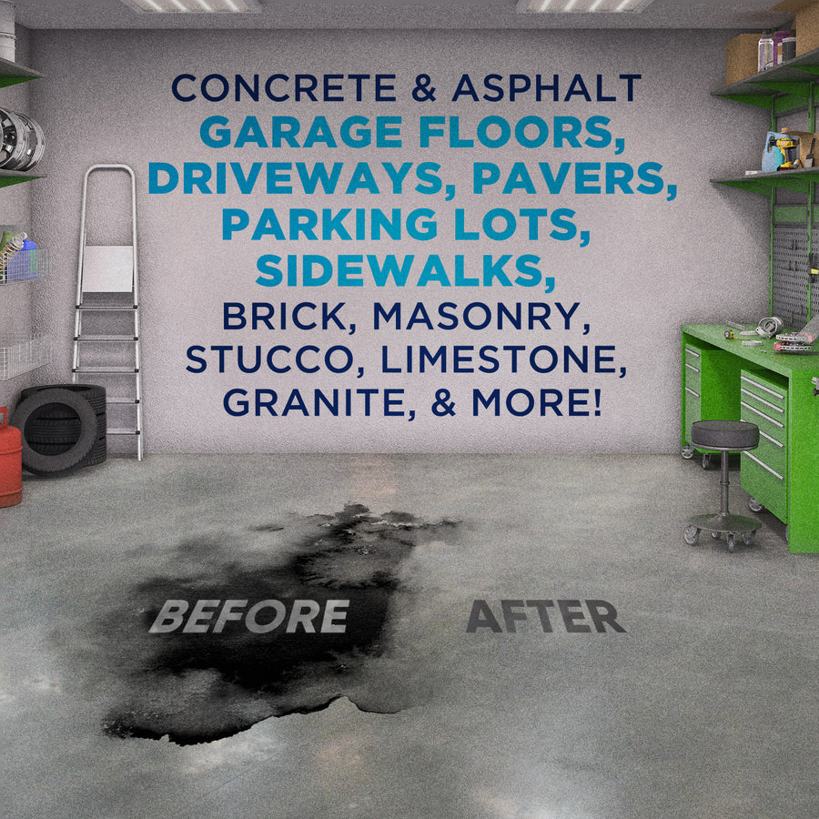 Smart 'n Easy™ Concrete Oil, Grease, & Stain Remover - échantillon de 22oz