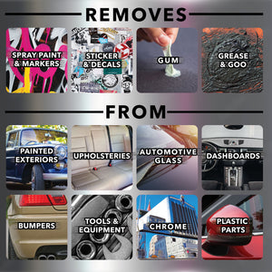 Dissolvant de graffitis et d'adhésifs pour automobiles Smart Strip®.