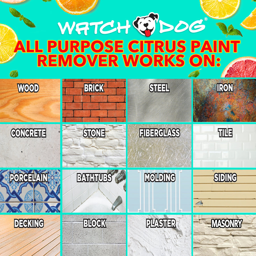 Watch Dog® All Purpose Citrus Paint Remover Gel - Berry Blue - 1 Quart Sample