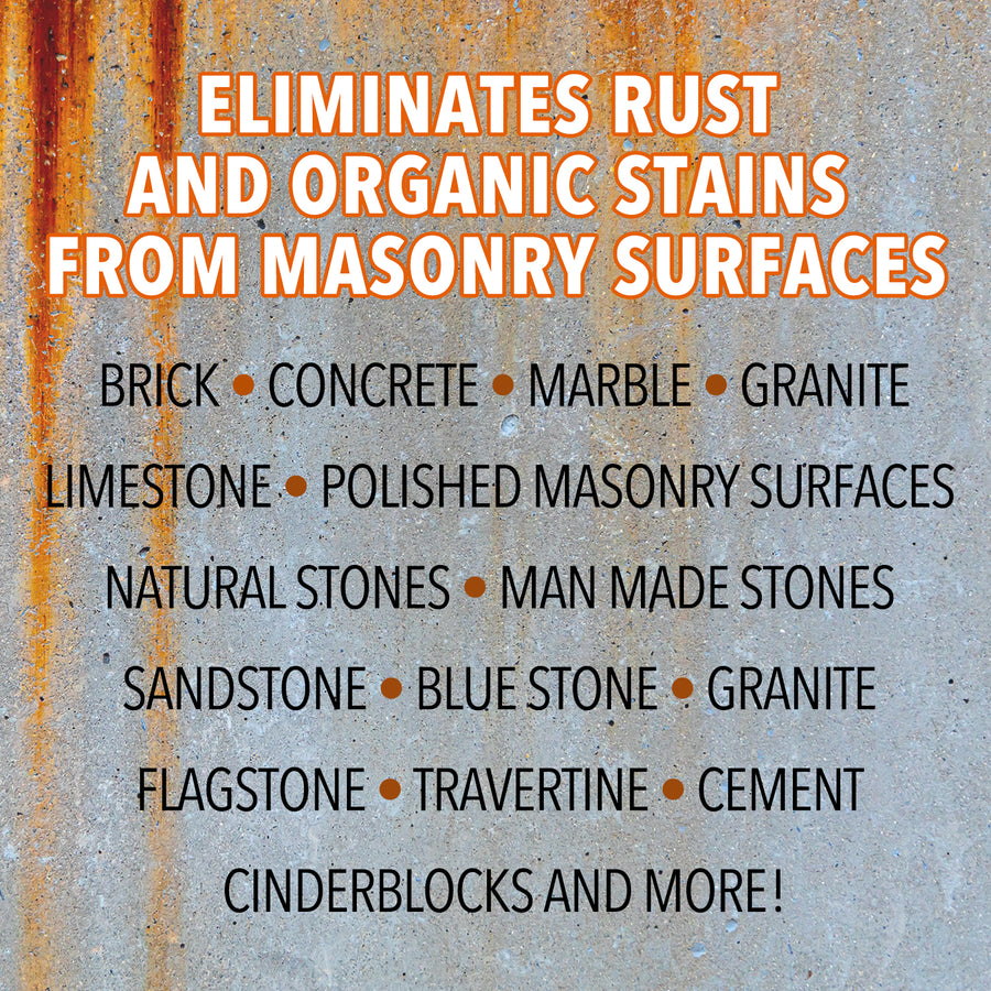 Rust Remo Smart ‘n Easy™ Masonry Rust Remover - 1 Gallon Sample – Dumond