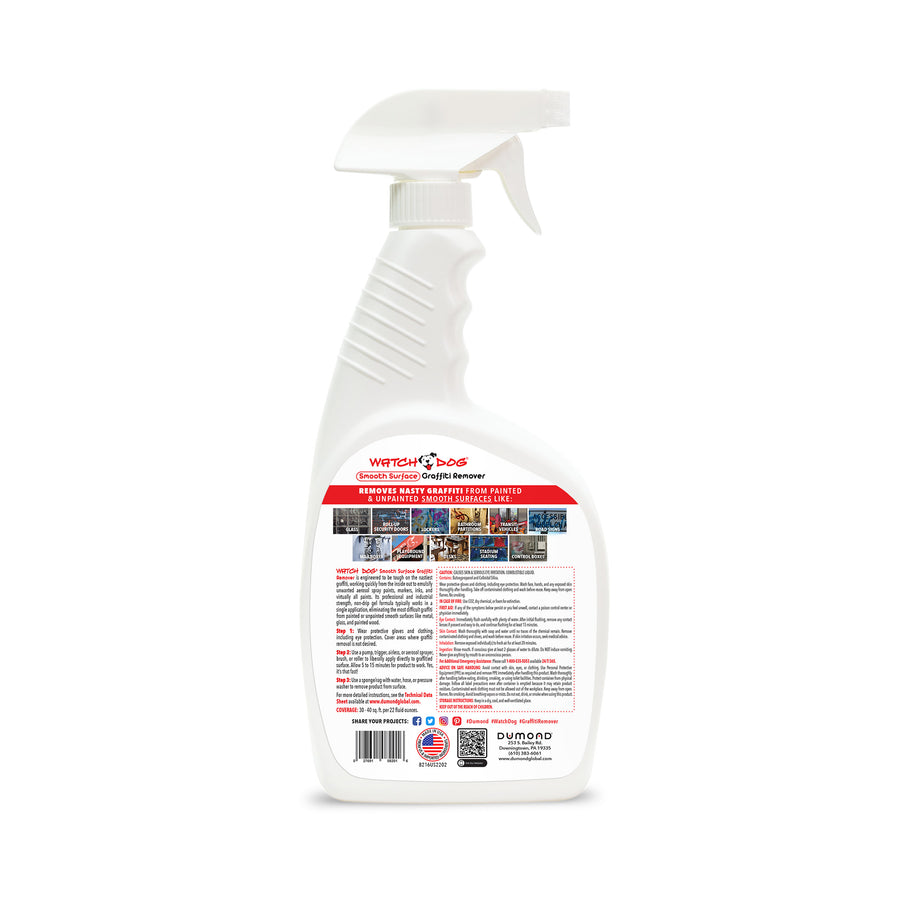 Watch Dog® Smooth Surface Graffiti Remover - 22oz Sample – Dumond