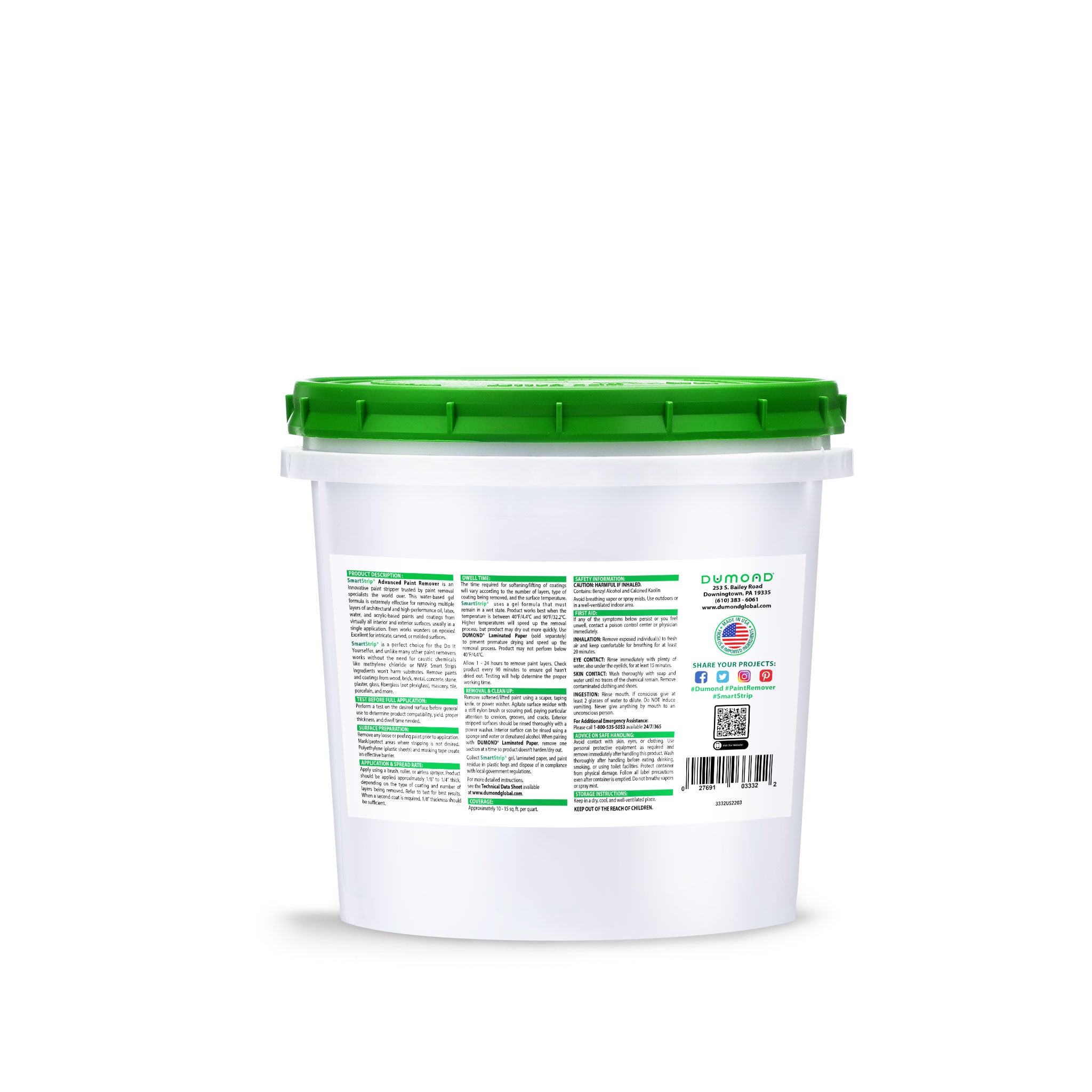 Smart Strip® Advanced Paint Remover 1 Quart Sample Dumond