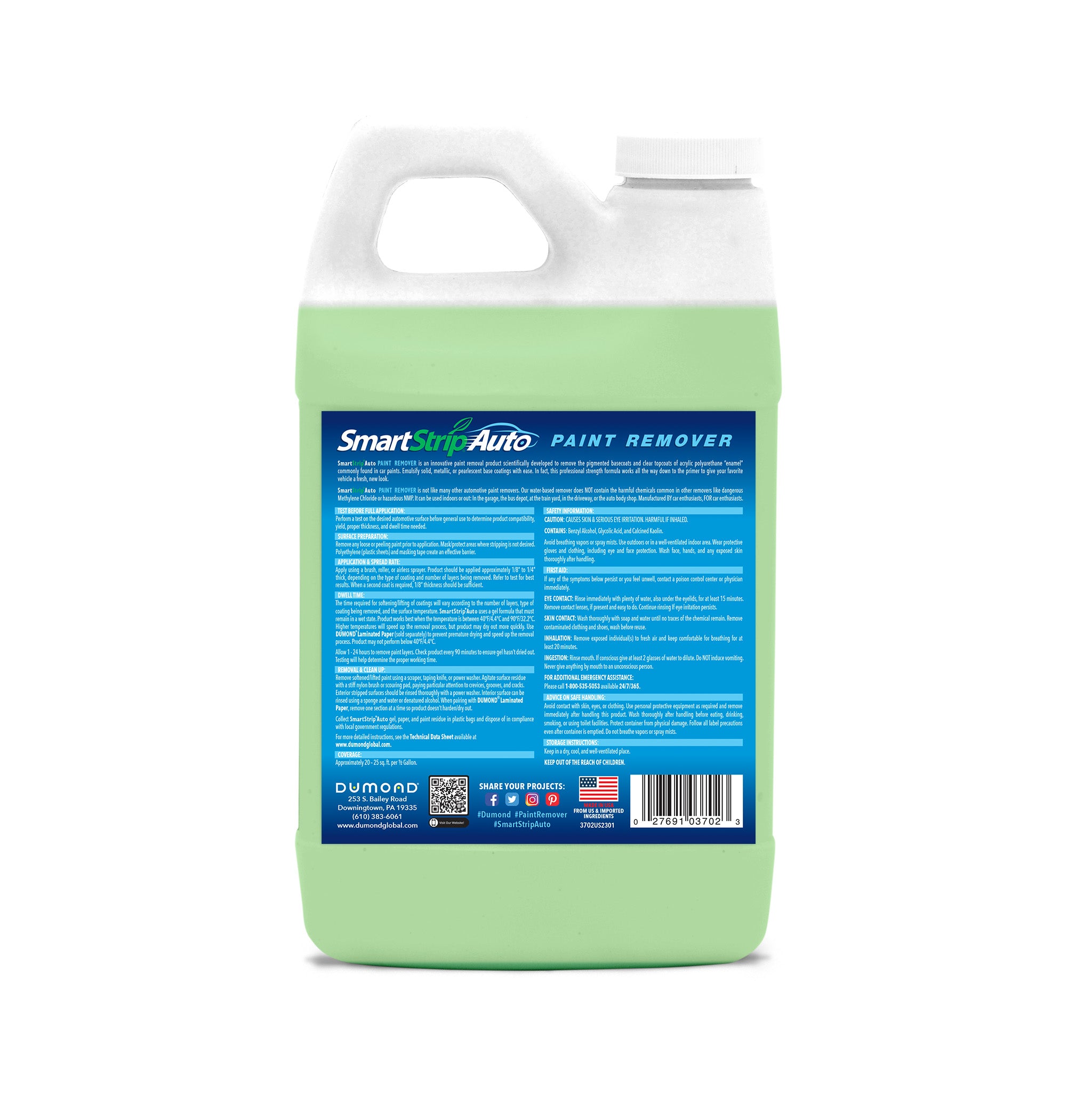 Smart Strip® Auto Paint Remover - 1/2 Gallon Sample – Dumond