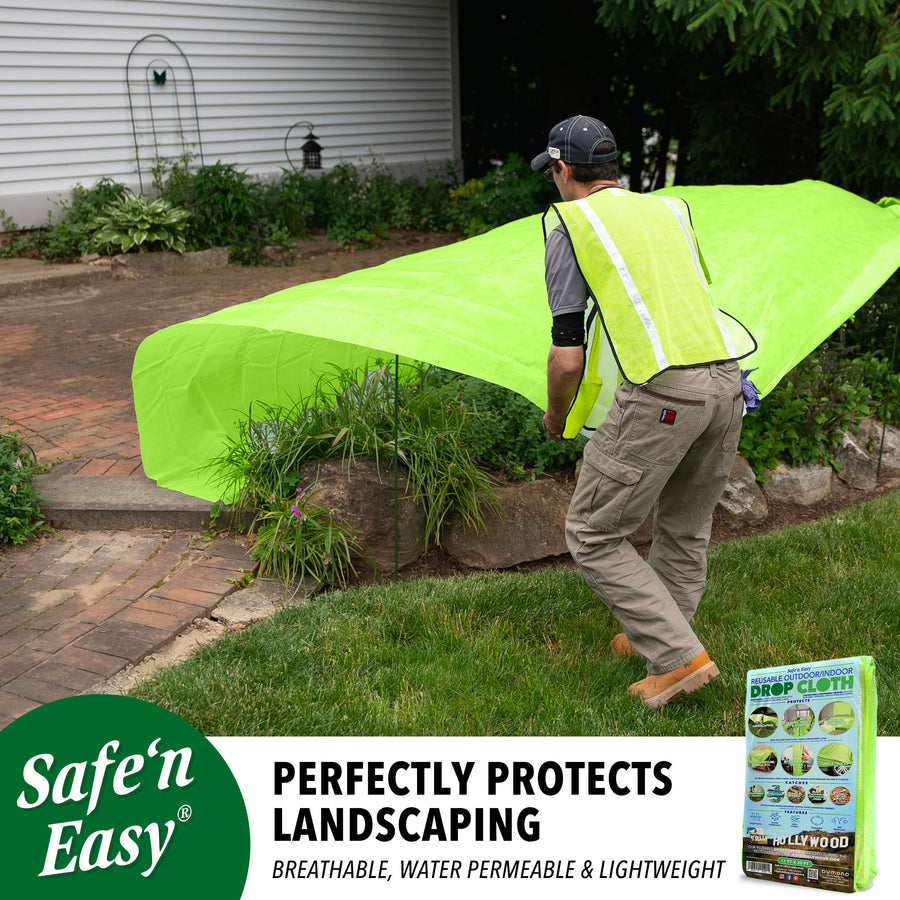 Reusable Drop Slips Safe ‘n Easy® Reusable Outdoor/Indoor Drop Cloth – Dumond